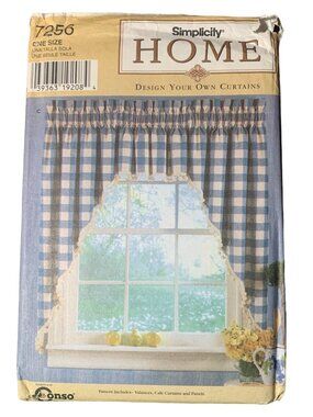 Simplicity Home 7256 Curtain Sewing Pattern Uncut